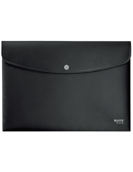 SOBRES POLIPROPILENO OPACO A4 CON BROCHE BOTON RECYCLE NEGRO LEITZ 46780095