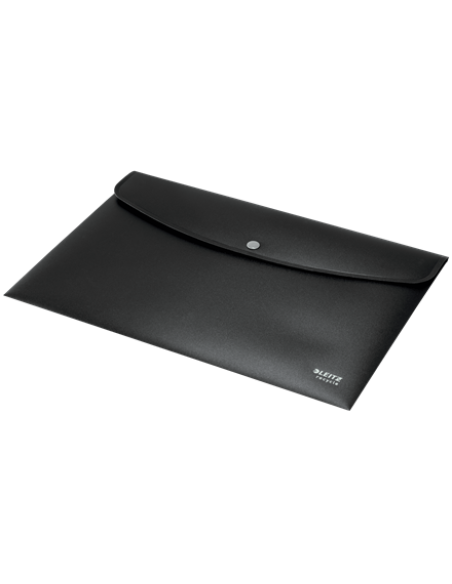SOBRES POLIPROPILENO OPACO A4 CON BROCHE BOTON RECYCLE NEGRO LEITZ 46780095