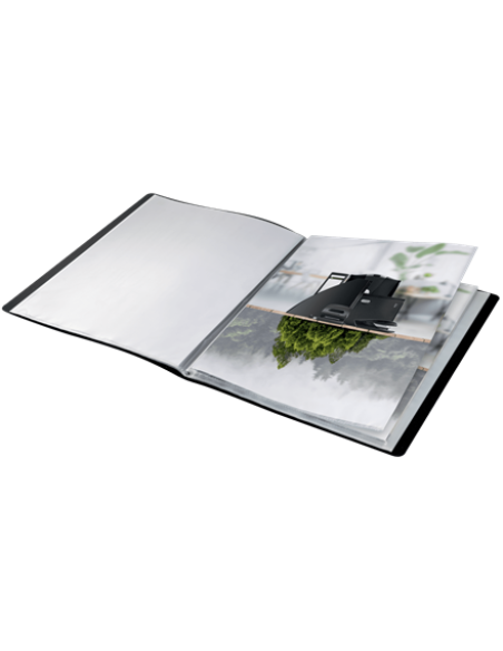 CARPETA POLIPROPILENO CON 40 FUNDAS A4 RECYCLE NEGRO LEITZ 46770095