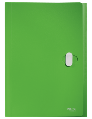 CARPETA POLIPROPILENO ACORDEON 5 POSICIONES+BOLSILLO FRONTAL BROCHE GIRATORIO A4 RECYCLE VERDE LEITZ 46240055