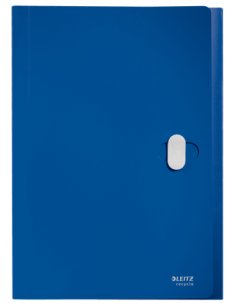CARPETA POLIPROPILENO ACORDEON 5 POSICIONES+BOLSILLO FRONTAL BROCHE GIRATORIO A4 RECYCLE AZUL LEITZ 46240035 2