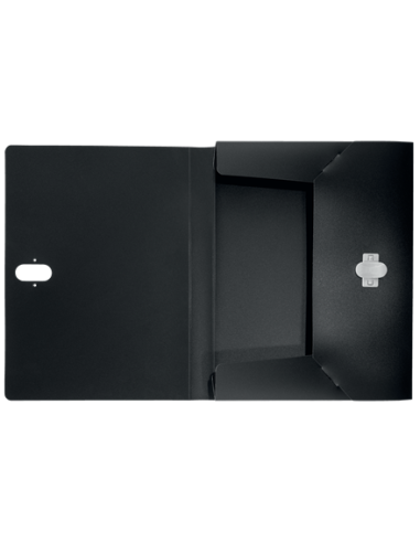CARPETA POLIPROPILENO DE PROYECTOS 38MM Y CIERRE BROCHE GIRATORIO A4 RECYCLE NEGRO LEITZ 46230095