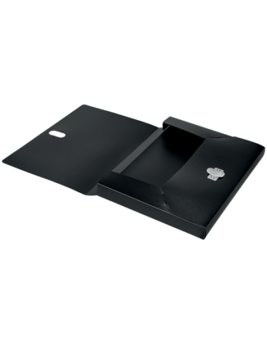 CARPETA POLIPROPILENO DE PROYECTOS 38MM Y CIERRE BROCHE GIRATORIO A4 RECYCLE NEGRO LEITZ 46230095