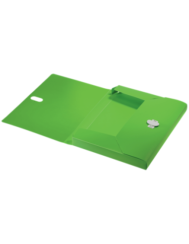 CARPETA POLIPROPILENO DE PROYECTOS 38MM Y CIERRE BROCHE GIRATORIO A4 RECYCLE VERDE LEITZ 46230055
