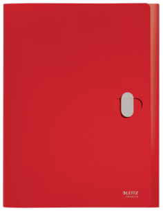 CARPETA POLIPROPILENO DE PROYECTOS 38MM Y CIERRE BROCHE GIRATORIO A4 RECYCLE ROJO LEITZ 46230025 2