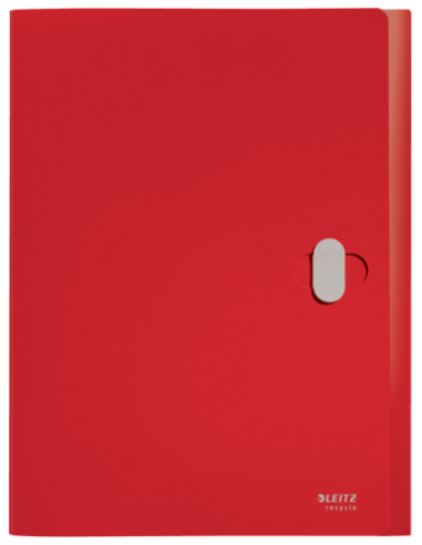 CARPETA POLIPROPILENO DE PROYECTOS 38MM Y CIERRE BROCHE GIRATORIO A4 RECYCLE ROJO LEITZ 46230025