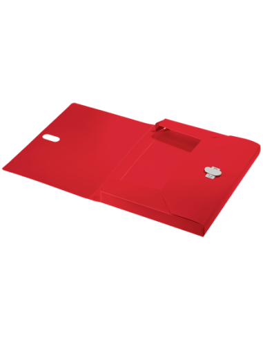 CARPETA POLIPROPILENO DE PROYECTOS 38MM Y CIERRE BROCHE GIRATORIO A4 RECYCLE ROJO LEITZ 46230025