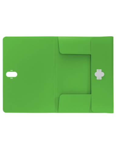 CARPETA POLIPROPILENO 3 SOLAPAS Y CIERRE BROCHE GIRATORIO A4 RECYCLE VERDE LEITZ 46220055