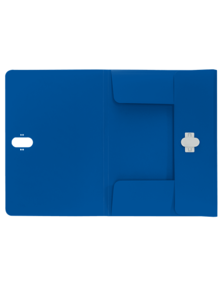 CARPETA POLIPROPILENO 3 SOLAPAS Y CIERRE BROCHE GIRATORIO A4 RECYCLE AZUL LEITZ 46220035