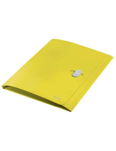 CARPETA POLIPROPILENO 3 SOLAPAS Y CIERRE BROCHE GIRATORIO A4 RECYCLE AMARILLO LEITZ 46220015