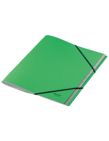 CARPETA CLASIFICADORA DE CARTON 12 POSICIONES A4 RECYCLE 100% VERDE LEITZ 39150055