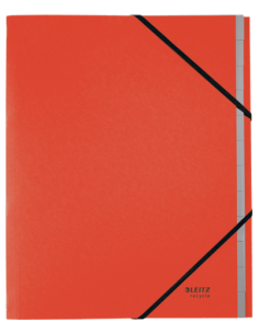 CARPETA CLASIFICADORA DE CARTON 12 POSICIONES A4 RECYCLE 100% ROJO LEITZ 39150025
