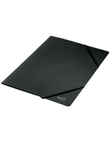 CARPETA DE CARTON CON GOMAS Y SIN SOLAPAS A4 RECYCLE 100% NEGRO LEITZ 39080095
