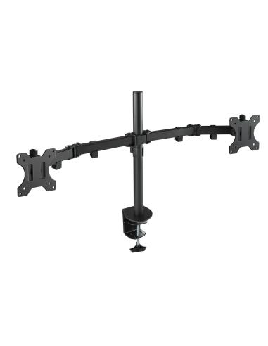 SOPORTE DE MESA MONITOR GIRA INCLI 2BRAZO 13-32 NEGRO TOOQ DB1232TN-B