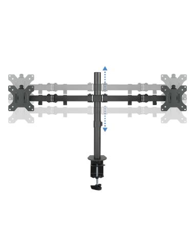 SOPORTE DE MESA MONITOR GIRA INCLI 2BRAZO 13-32 NEGRO TOOQ DB1232TN-B