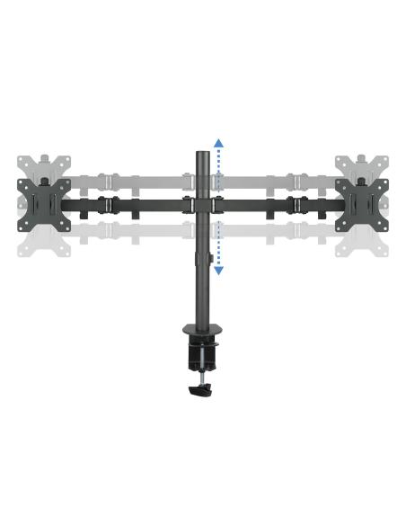 SOPORTE DE MESA MONITOR GIRA INCLI 2BRAZO 13-32 NEGRO TOOQ DB1232TN-B