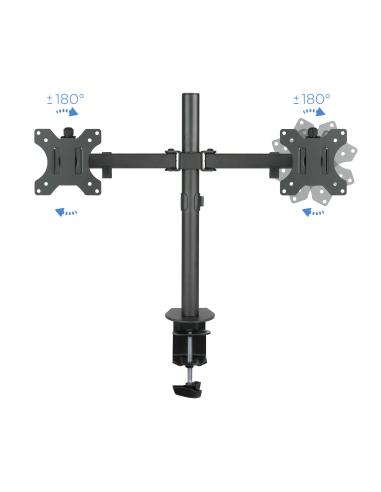 SOPORTE DE MESA MONITOR GIRA INCLI 2BRAZO 13-32 NEGRO TOOQ DB1232TN-B