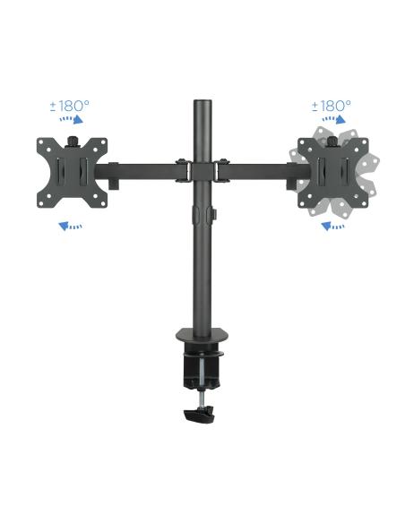 SOPORTE DE MESA MONITOR GIRA INCLI 2BRAZO 13-32 NEGRO TOOQ DB1232TN-B