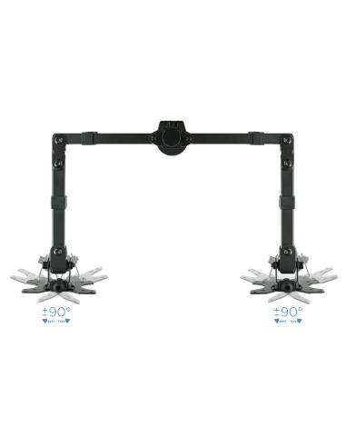 SOPORTE DE MESA MONITOR GIRA INCLI 2BRAZO 13-32 NEGRO TOOQ DB1232TN-B