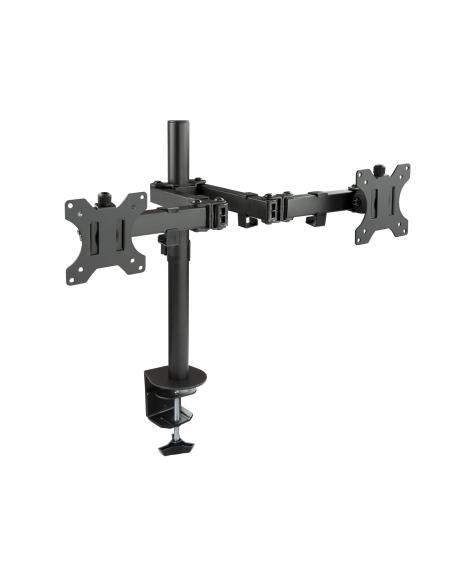 SOPORTE DE MESA MONITOR GIRA INCLI 2BRAZO 13-32 NEGRO TOOQ DB1232TN-B