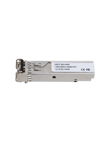 (GSFP-850-MMF) DAHUA MÓDULO ÓPTICO GIGABIT TRANSCEPTOR DE FIBRA SFP MULTIMODO PUERTO LC ENVÍO 850NM RECEPCIÓN 850NM HASTA 550M