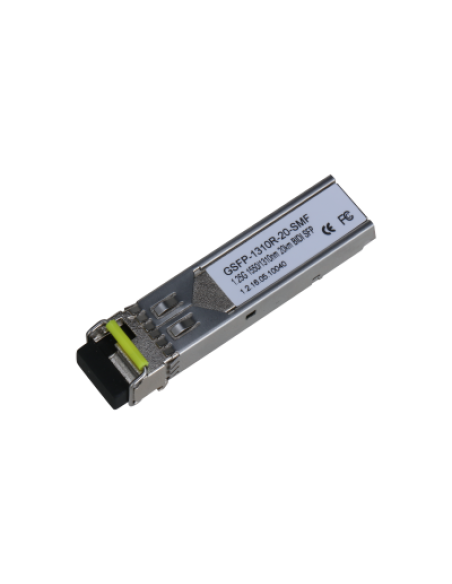 (GSFP-1310R-20-SMF) DAHUA MÓDULO ÓPTICO GIGABIT TRANSCEPTOR DE FIBRA SFP MONOMODO SM LC 1GBPS ENVÍO 1550NM RECEPCIÓN 1310NM HAST