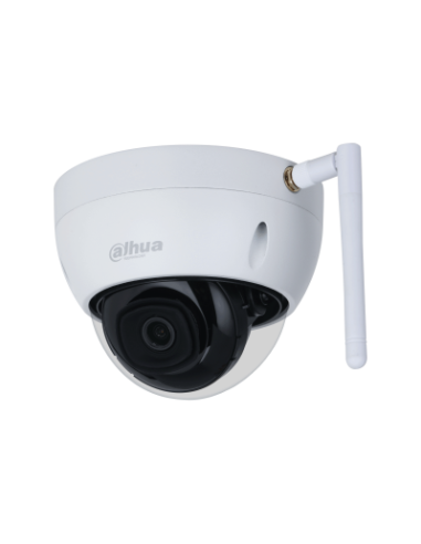 (DH-IPC-HDBW1430DEP-SW-0280B) DAHUA CÁMARA IP DOMO ANTIVANDÁLICA 4MP H265 DOBLE LED IR PAL WI-FI 2.8MM