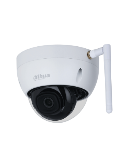 (DH-IPC-HDBW1430DEP-SW-0280B) DAHUA CÁMARA IP DOMO ANTIVANDÁLICA 4MP H265 DOBLE LED IR PAL WI-FI 2.8MM