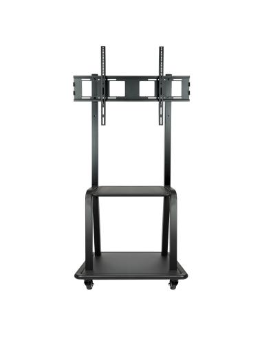 SOPORTE DE SUELO CON RUEDA TVMONITOR 37-100 NEGRO TOOQ FS20100M-B