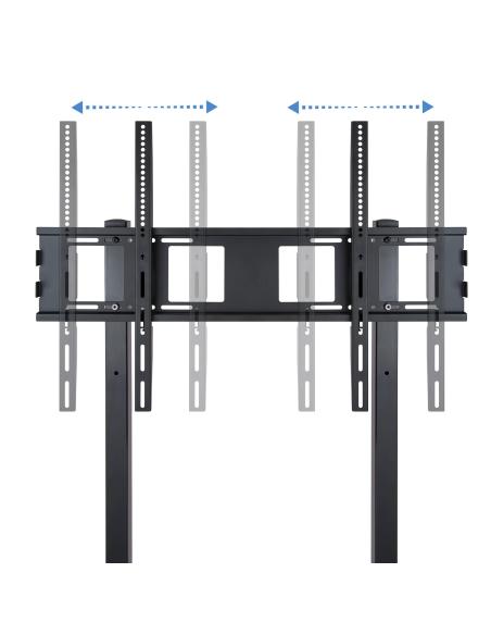 SOPORTE DE SUELO CON RUEDA TVMONITOR 37-100 NEGRO TOOQ FS20100M-B