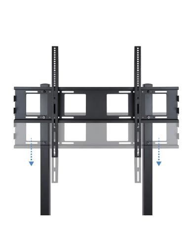 SOPORTE DE SUELO CON RUEDA TVMONITOR 37-100 NEGRO TOOQ FS20100M-B