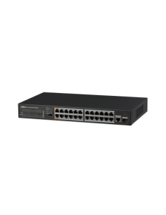 (DH-PFS3125-24ET-190) DAHUA SWITCH POE 24 PUERTOS + 1 GIGABIT COMBO RJ45/SFP