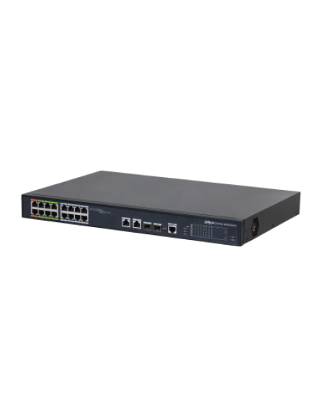 (DH-LR2218-16ET-240-V2) DAHUA SWITCH L2 EPOE GESTIONABLE 16 PUERTOS 10/100 (8 EPOE/EOC + 8 POE) + 2 UPLINK COMBO GIGABIT/SFP