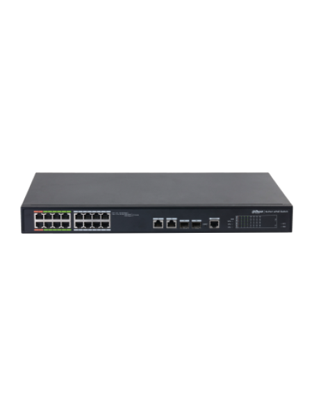 (DH-LR2218-16ET-240-V2) DAHUA SWITCH L2 EPOE GESTIONABLE 16 PUERTOS 10/100 (8 EPOE/EOC + 8 POE) + 2 UPLINK COMBO GIGABIT/SFP