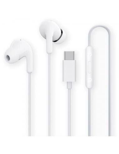 AURICULARES C/MICROFONO XIAOMI MI DUAL DRIVER EARPHONES BLANCO ESTEREO USB-C / ANC / CONTROL EN CABLE / IPX4 / BHR8931GL