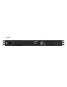ATEN 18-OUTLET 1U PDU WITH CURRENT & VOLTAGE LCD DISPLAY, OVERCURRENT AND SURGE PROTECTION (10A) (16X C13) (PE1118SG-AT-G)