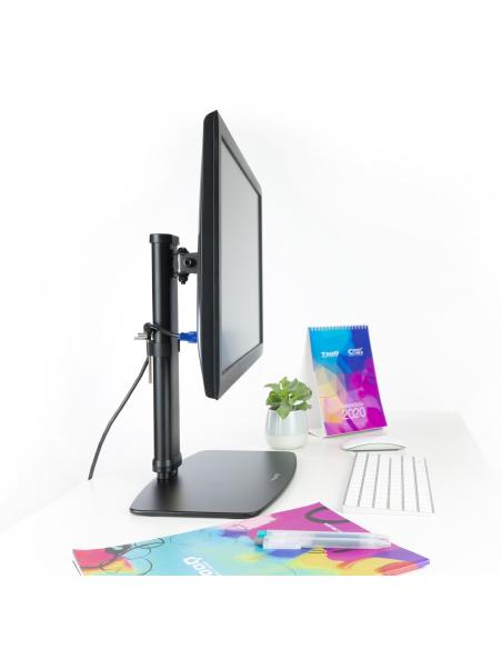 SOPORTE DE MESA MONITOR GIRA INCLI 1BRAZO 17-27 NEGRO TOOQ DB1127TN-B