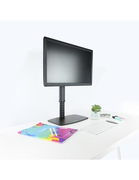 SOPORTE DE MESA MONITOR GIRA INCLI 1BRAZO 17-27 NEGRO TOOQ DB1127TN-B