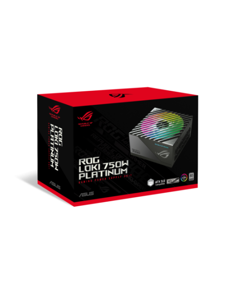 ASUS ROG Loki SFX-L 750W Platinum unidad de fuente de alimentación 20+4 pin ATX Negro, Plata