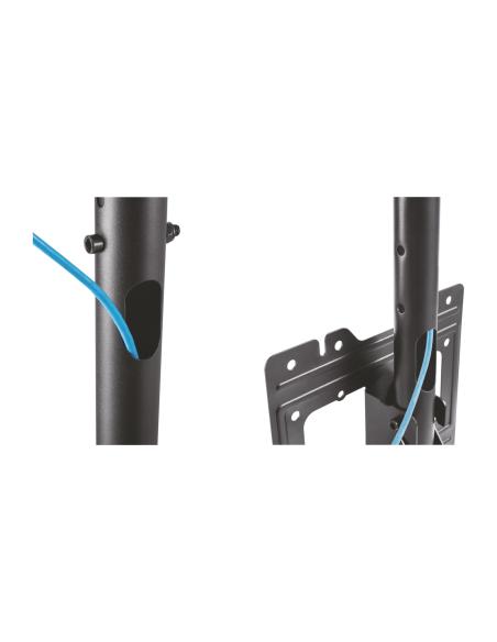 SOPORTE TV MONITOR AISENS TECHO GIRA INCL EXTEN 50KG 23-43 NEGRO CT43TSE-053