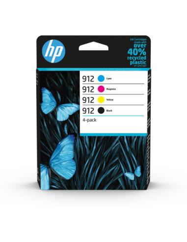 HP Paquete de 4 cartuchos de tinta Original 912 negro/cian/magenta/amarillo