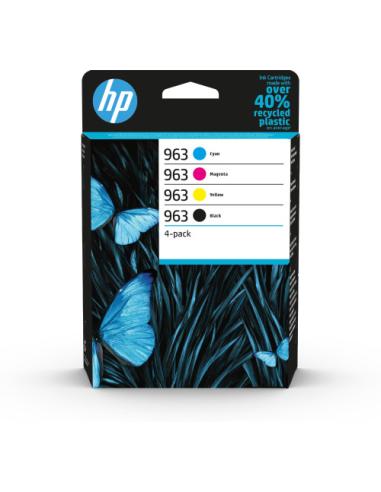 HP Paquete de 4 cartuchos de tinta Original 963 negro/cian/magenta/amarillo