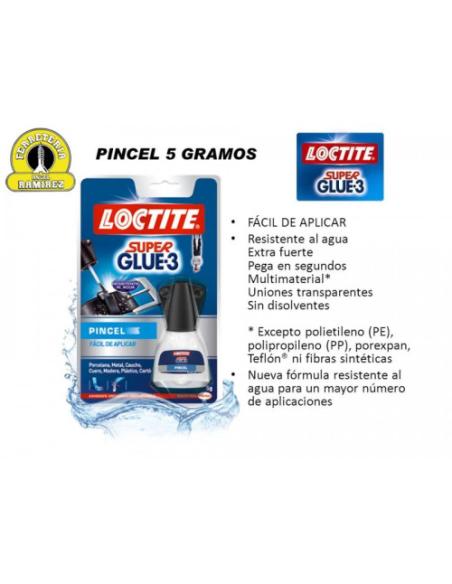 ADHESIVO INSTANTANEO SUPERGLUE3 BRUSH 5GR LOCTITE 2640969