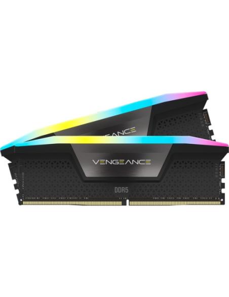 MEMORIA CORSAIR DDR5 64GB 2X32GB PC5200 VENGEANCE RGB CMH64GX5M2B5200C40