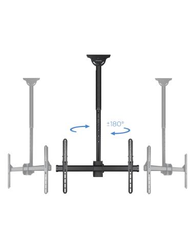 SOPORTE TECHO MONITORTV 32-70 GIRATORIO INCLINA EXTEN NEGRO TOOQ LPCE1170TSLI-B