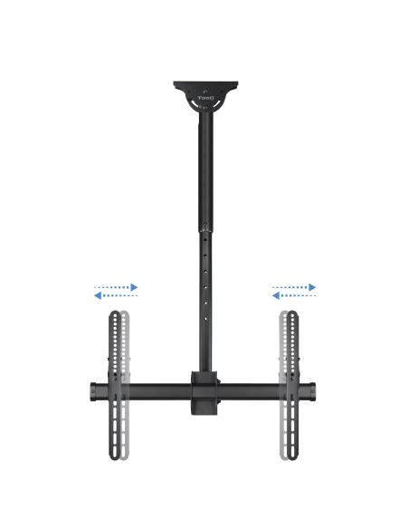 SOPORTE TECHO MONITORTV 32-70 GIRATORIO INCLINA EXTEN NEGRO TOOQ LPCE1170TSLI-B
