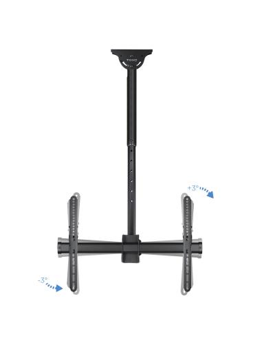 SOPORTE TECHO MONITORTV 32-70 GIRATORIO INCLINA EXTEN NEGRO TOOQ LPCE1170TSLI-B