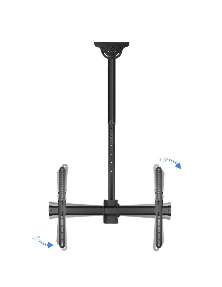 SOPORTE TECHO MONITORTV 32-70 GIRATORIO INCLINA EXTEN NEGRO TOOQ LPCE1170TSLI-B