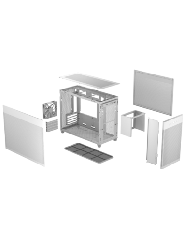ASUS Prime AP201 MicroATX Mini Tower Blanco