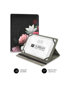 SUBBLIM Funda Tablet Universal TRENDY CASE ROSAS 11" 2